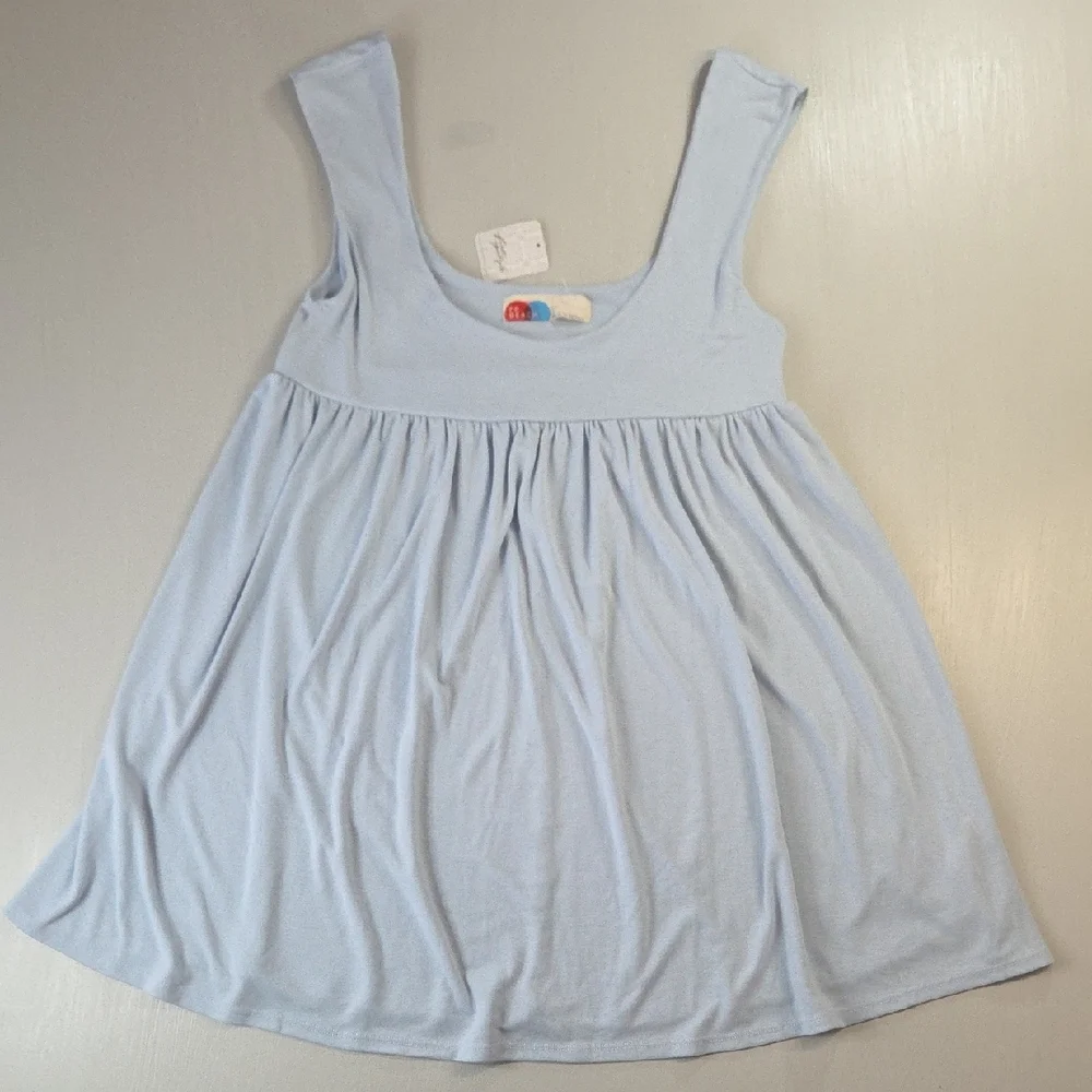 FP Beach By Free People Mazarine Mini Dress in Ballad Blue - Picture 1 of 10